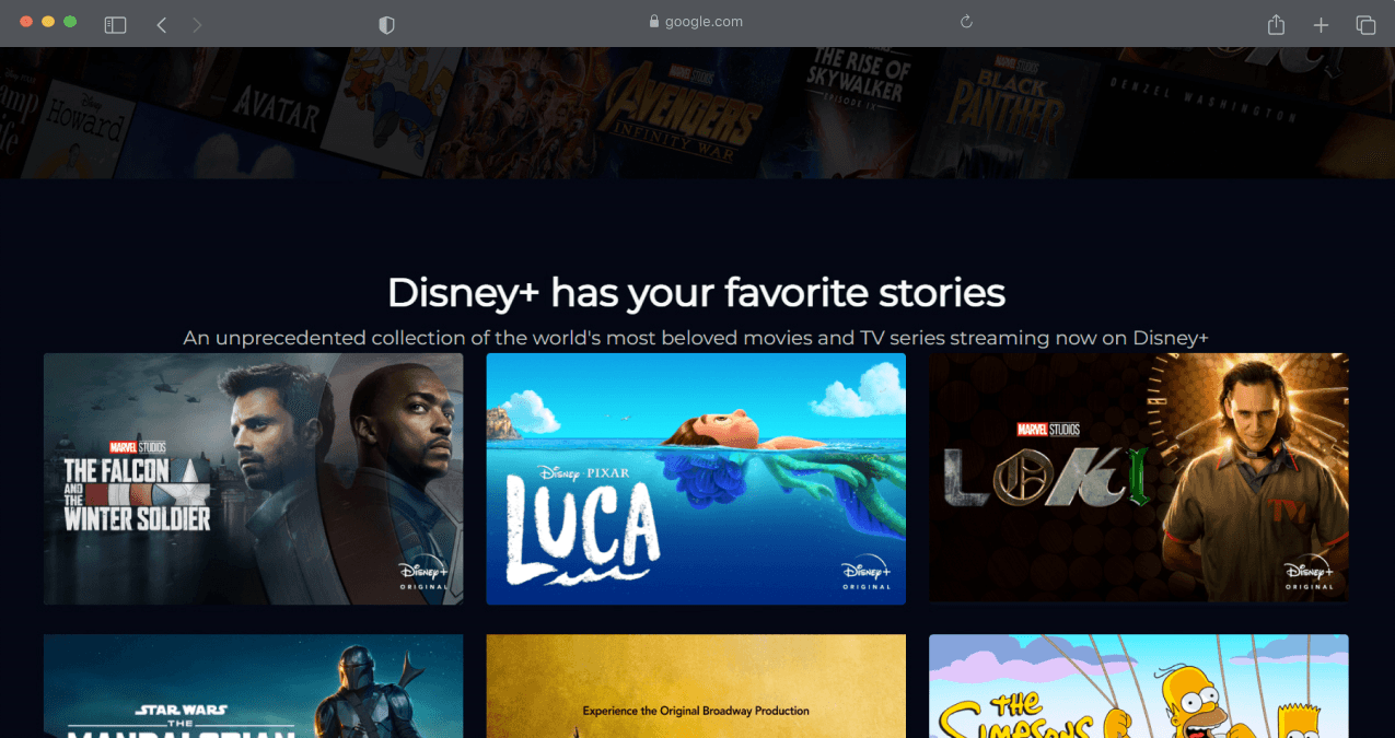 Disney+ UI Clone